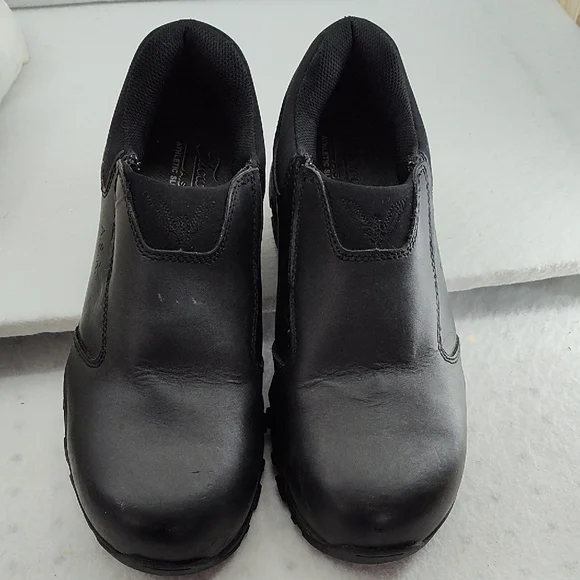 Thorogood Athletic Slip Resisting Black Slip-On Shoes T - Picture 1 of 11